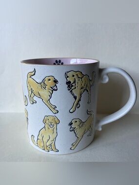 Spectrum Designz "Lab Cream" Ceramic Coffee Mug, 21 oz
